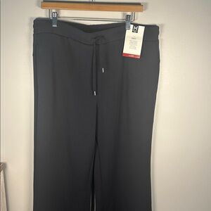 NWT Men's Relaxed Wide Leg Luxe Pants w/ Elastic Waistband Drawstring/Pocket XL‎